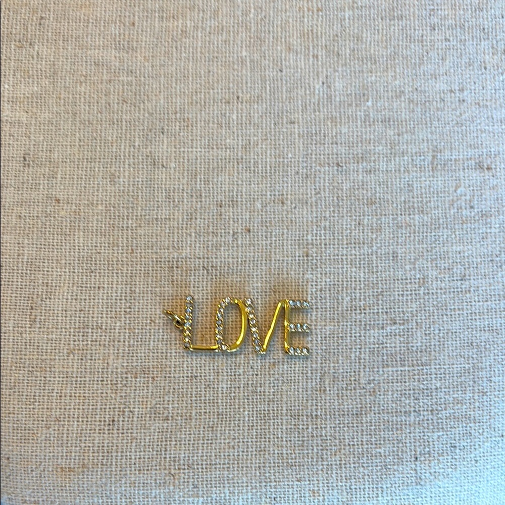 Stella & Dot KEEP It Pave “Love” Charm